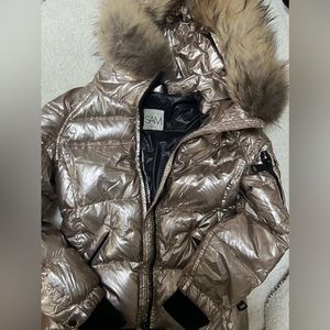 Sam kids metallic puffer jacket